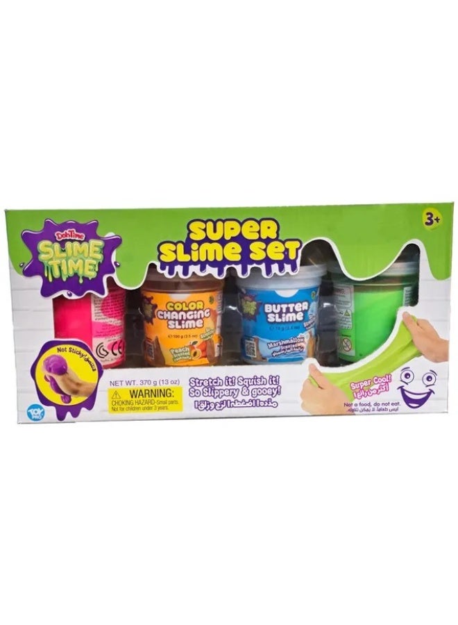 Slimetime Super Slime Set V2 – 4 Cans - Image 1